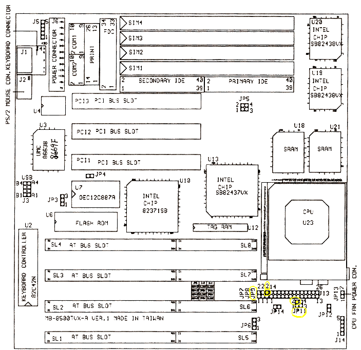 Making An 8500tvx Motherboard Run A Pentium 200  233 Mmx Or